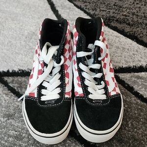 Vans Kids Sneakers - Red and White Checkered